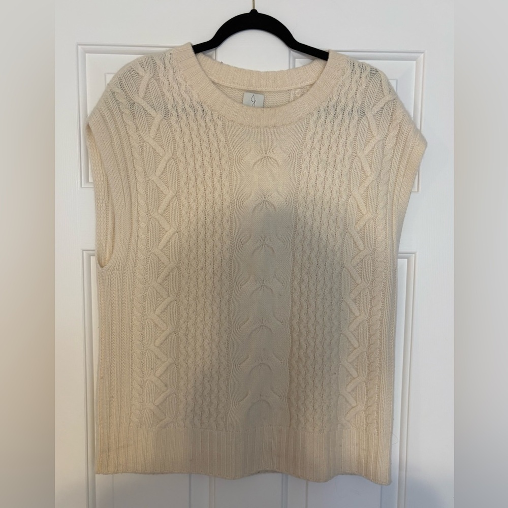 Joie Cream Cashmere Cowl Neck Sweater